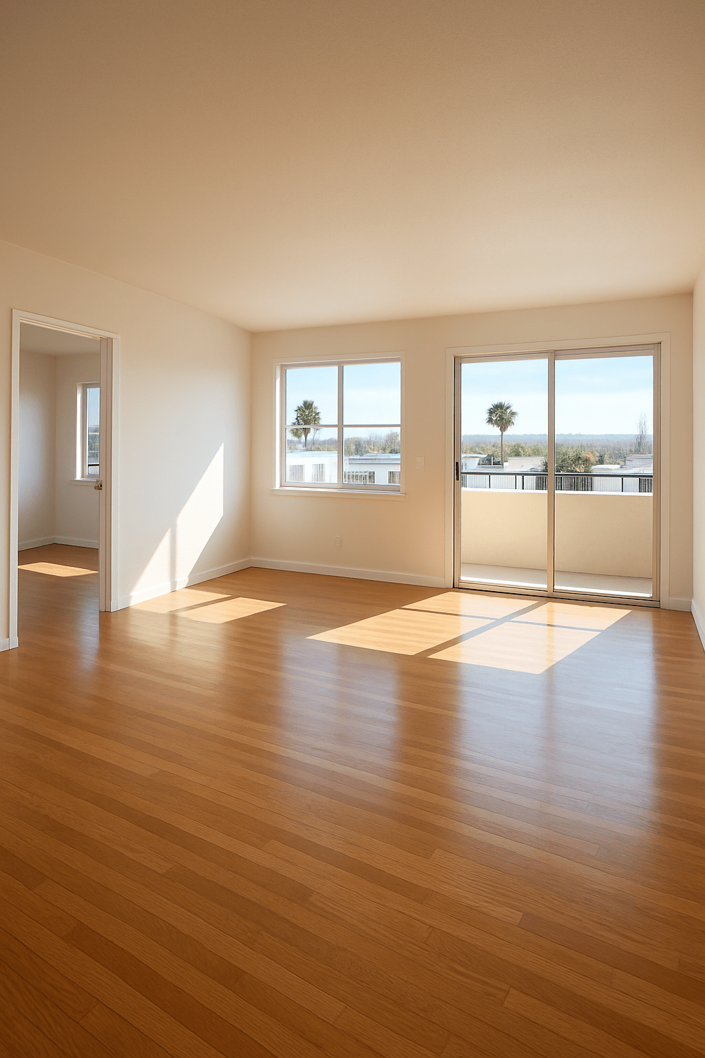 Bright, sunlit apartment with sparkling floors after move out cleaning tenants vs landlords