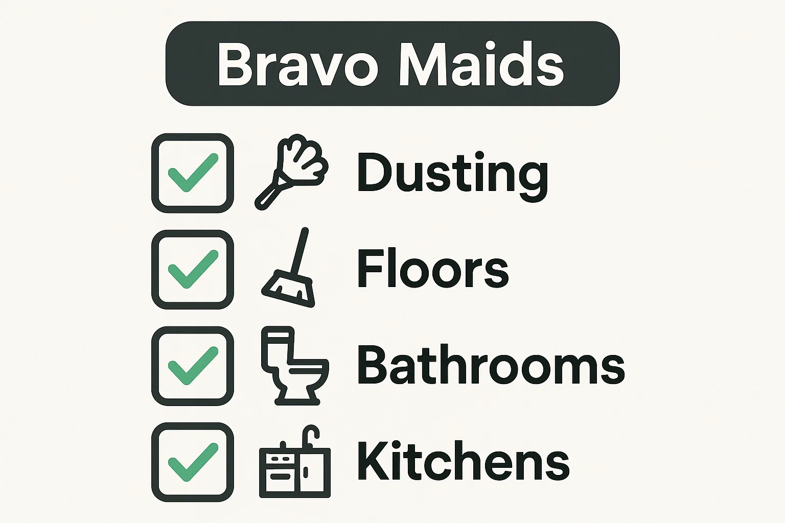 Checklist of regular cleaning tasks in San Diego homes.
