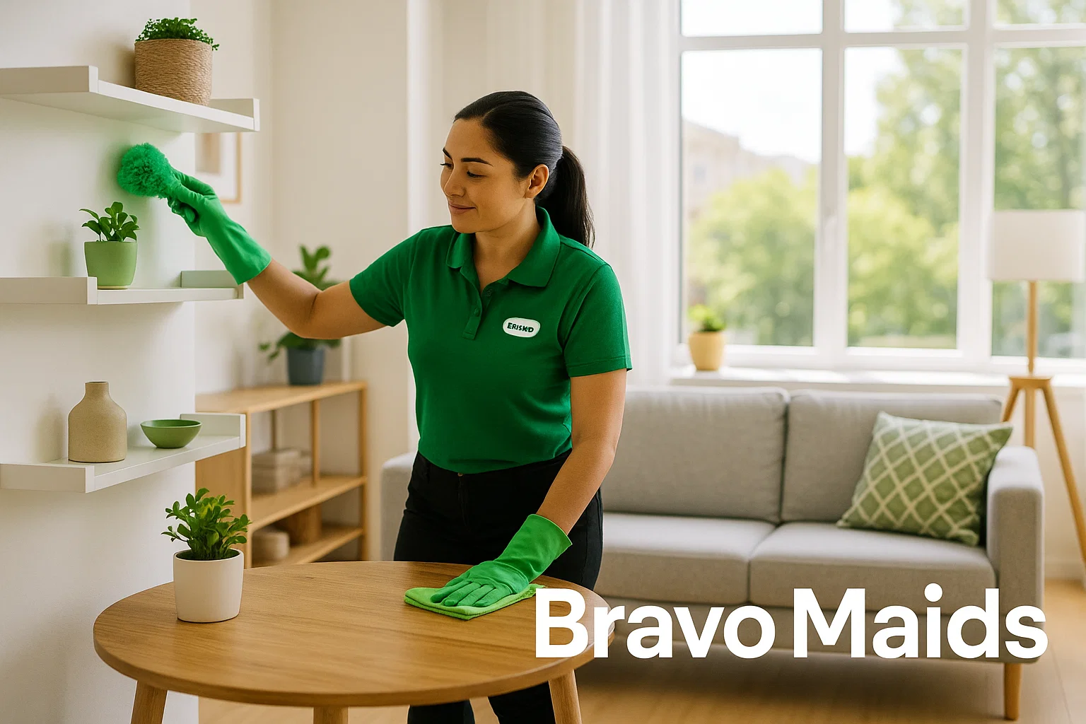 Bravo Maids professional cleaner in a modern San Diego home